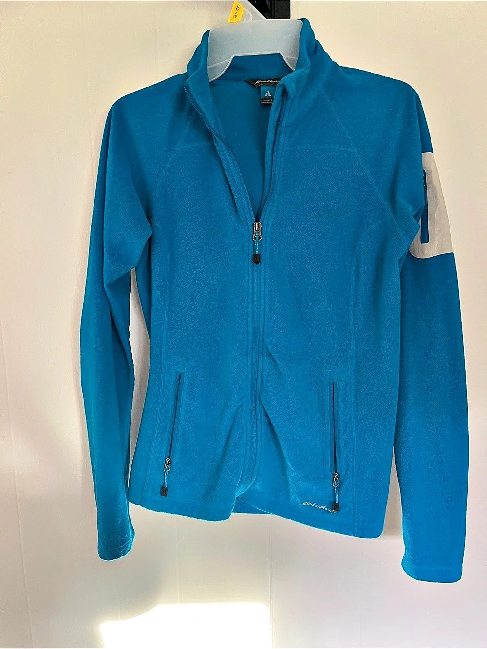 Eddie Bauer Blue Fleece Full-Zip Jacket Small